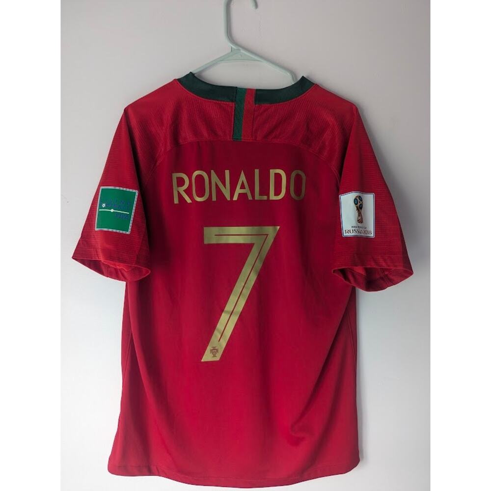 Portugal Ronaldo 2018 World Cup Jersey ⚽ Large Fully Patched